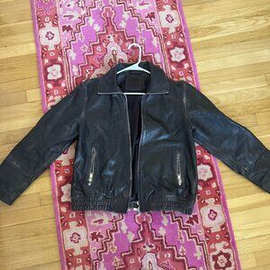 Small Real Leather Jacket from Zara